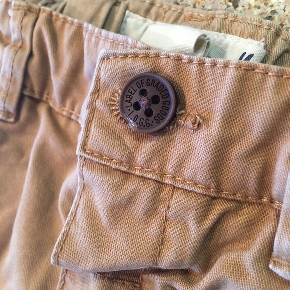 L.O.G.G Size 2Y Medium (Baby) Solid Tan Khaki Jeans Pants Elastic Waist Logg - Picture 7 of 12